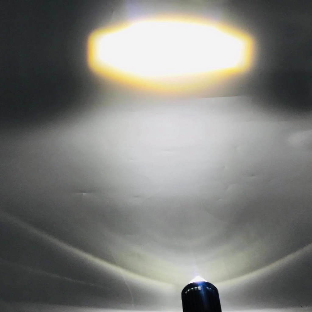 Đèn Pha Led L1 Bi Cầu 2 Màu < Pha Trắng Cost Vàng> Gắn Oto Xe Máy