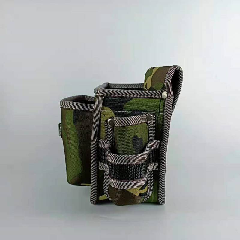 Multi-functional tool kit small portable small waist bag durable canvas hard-wearing carpenter, electrician nail pocket for men, for construction purposes
