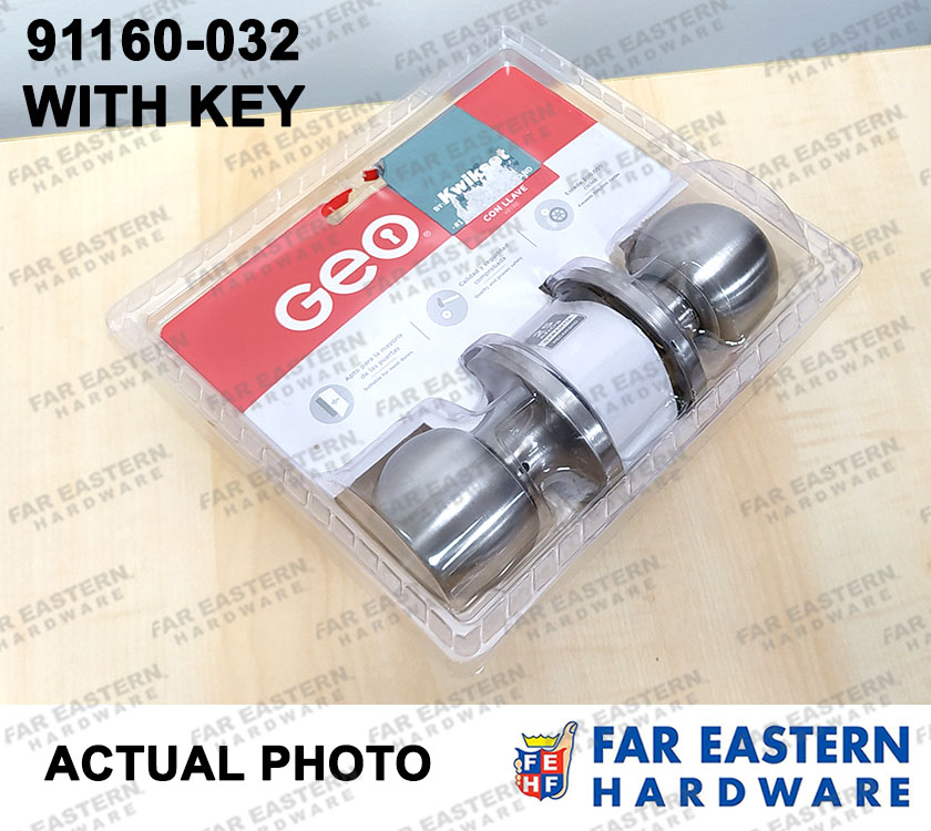 GEO Entrance Privacy Doorknob Twist Lock Lockset Tubular Door Knob