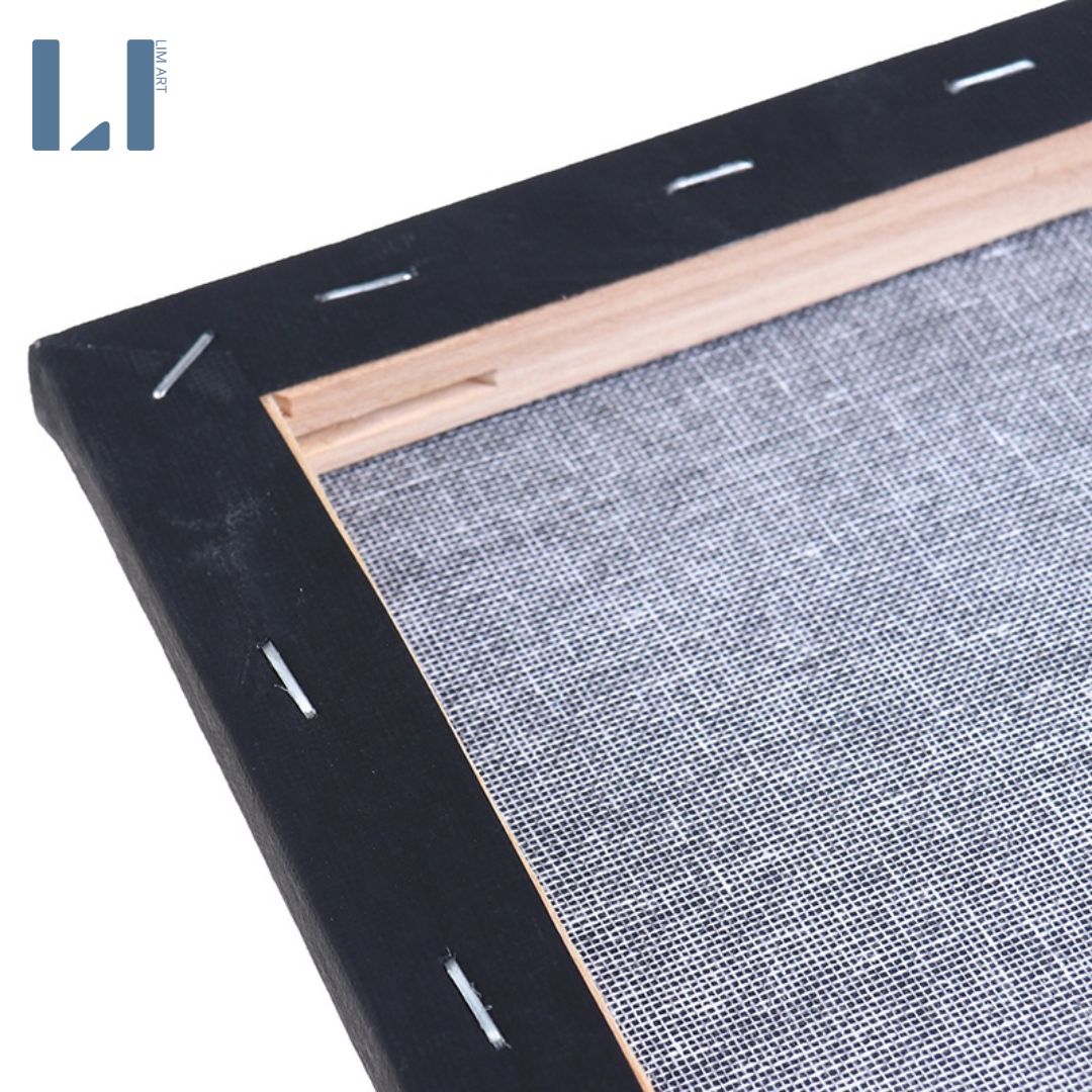 Black Canvas Wooden Frame, Black Canvas Lim Art