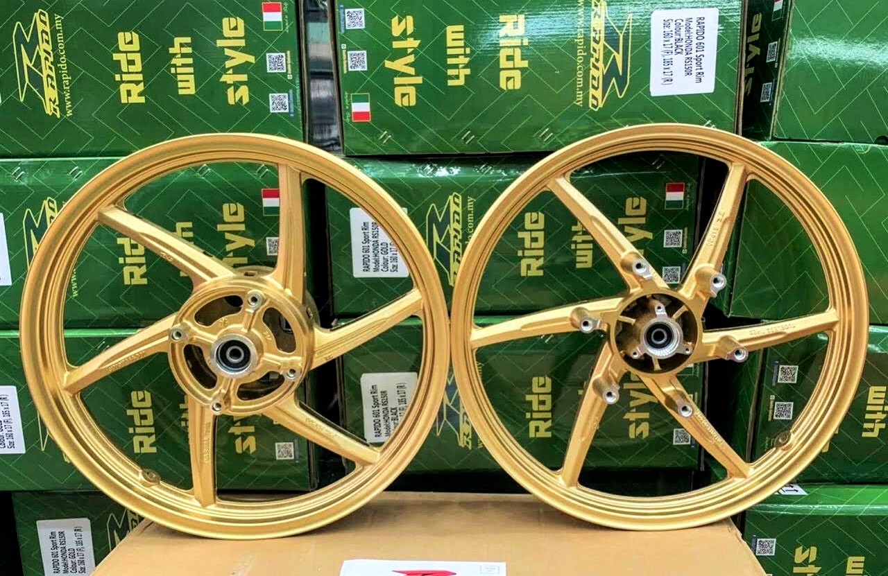 Mâm Rapido vàng dành gắn cho Winner 150 bản 1.6 và 1.85