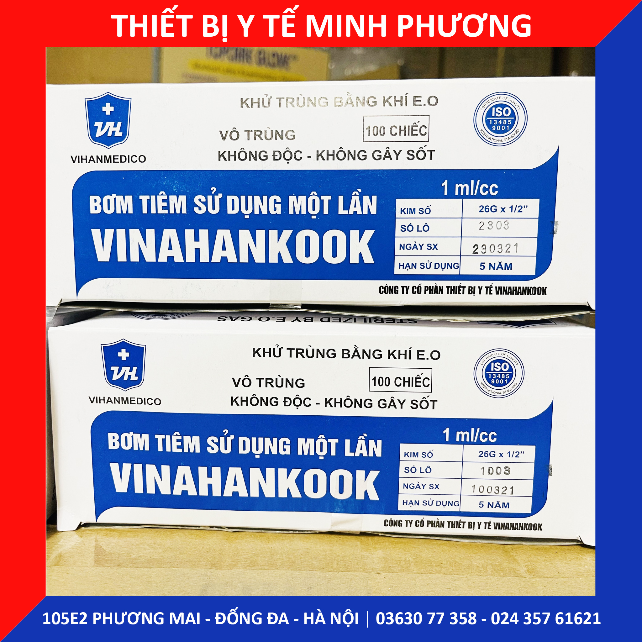 Bơm tiêm 1 lần Vinahankook