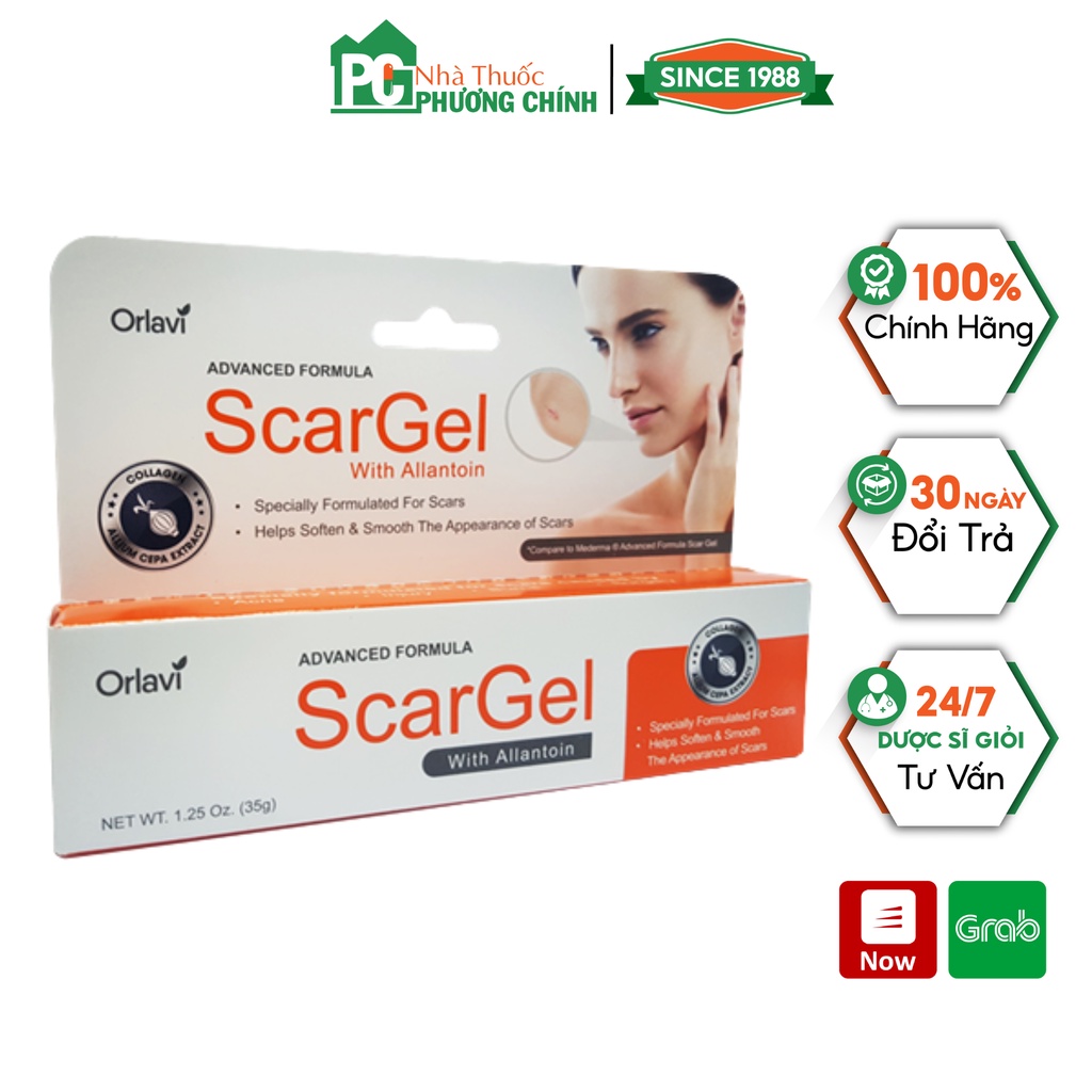 Kem liền sẹo orlavi scargel - làm mờ sẹo do mụn, sẹo do phẫu thuật