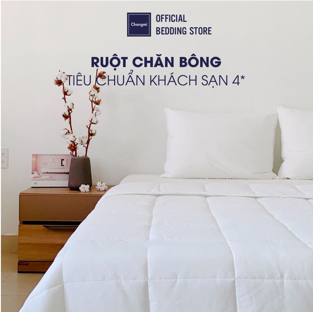 Ruột chăn gòn 3D Changmi Bedding - Tiêu chuẩn khách sạn cao cấp