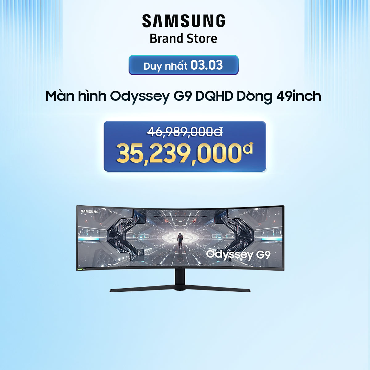 [TRẢ GÓP 0%] Màn hình cong Samsung LC49G95