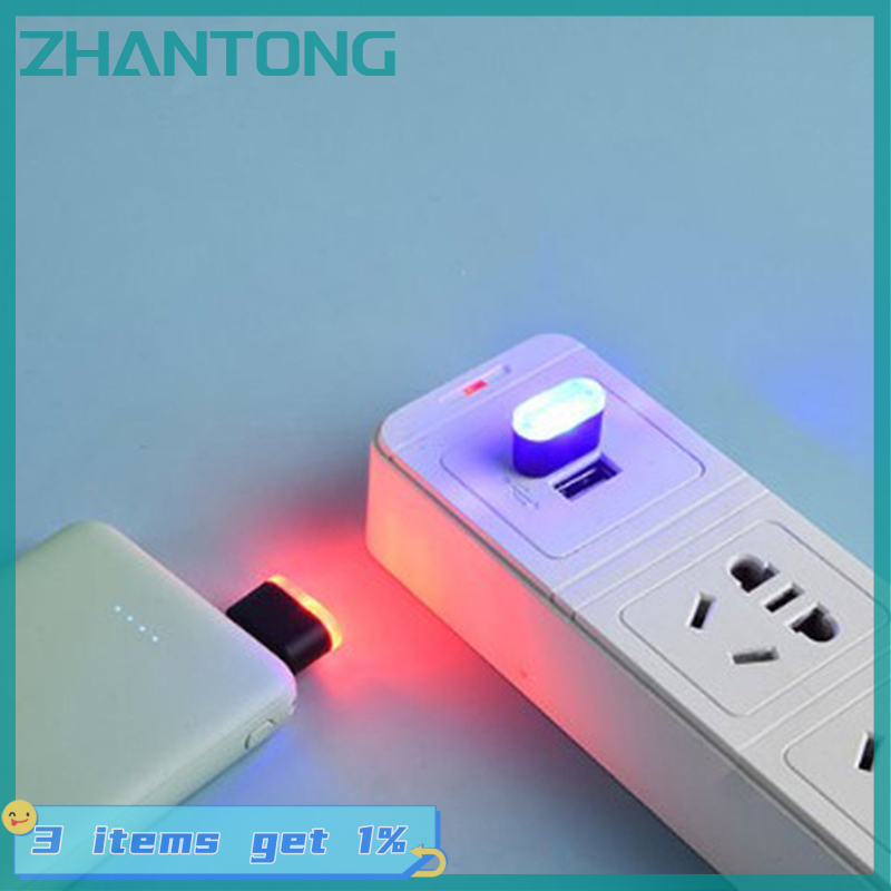 ZHANTONG 1PC USB LED Car Light Auto Interior Atmosphere Light Decorative Lamp