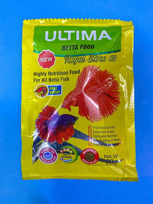 Ultima Betta Food thức ăn cho cá Betta, Guppy, Thủy Sinh Taiyo 20gram thumbnail