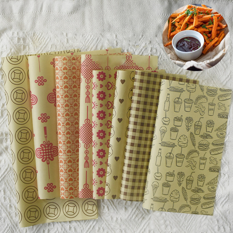 Kitchen accessories 50pieces Of Absorbent Paper Sandwiches Burgers ...