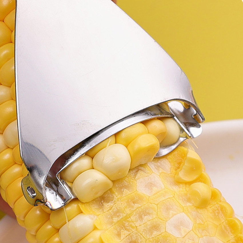 Corn Cutter Stainless Steel Corn Cob Peeler Tool Stripper with High Quality Ergonomic Handle Corn planer for Kitchen Meals Making