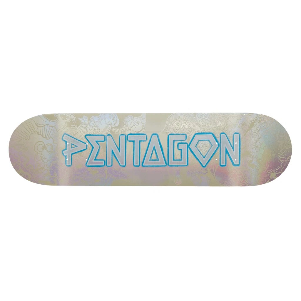 Mặt ván trượt skateboard pentagon yokai hologram deck