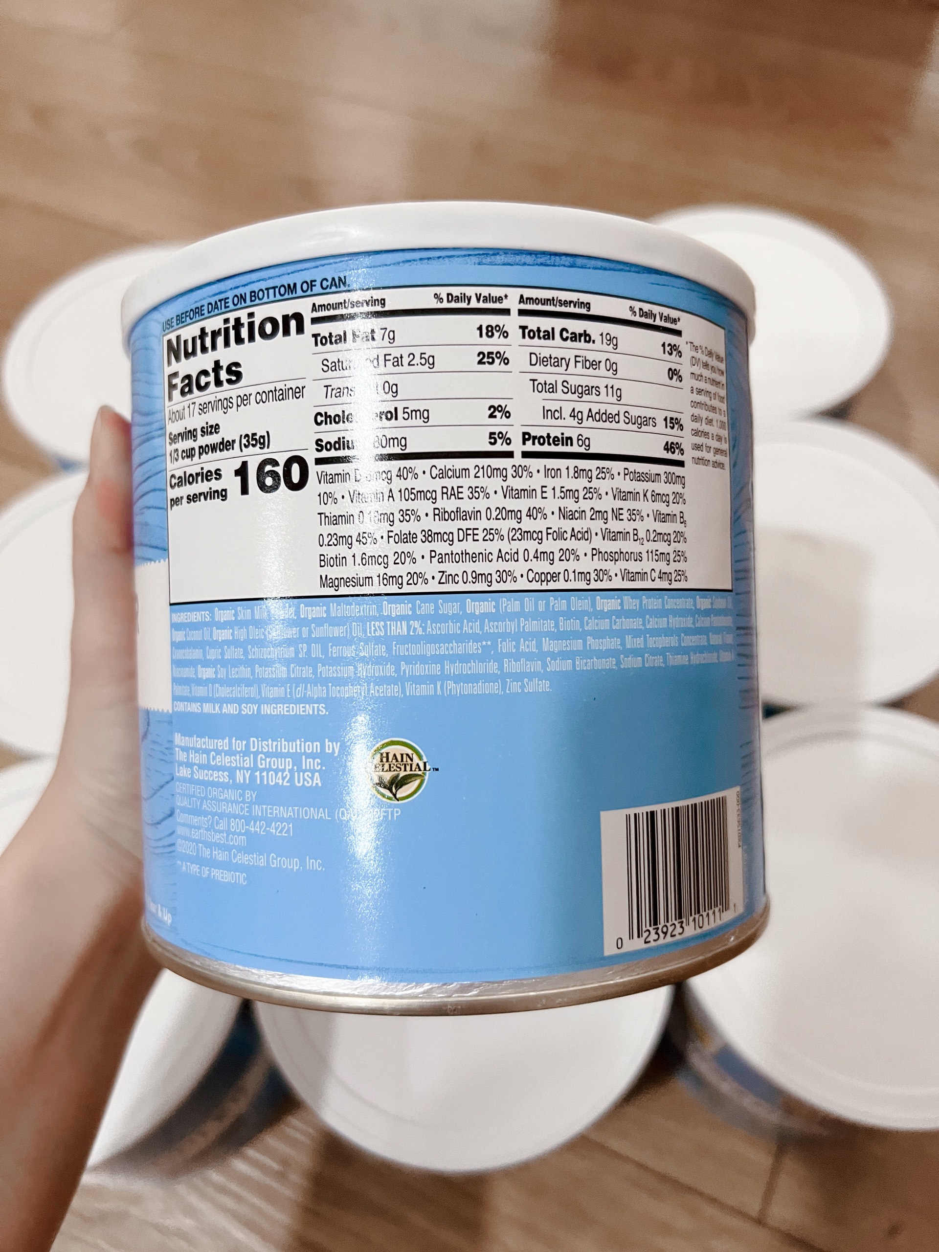 [Hàng Air - Có Bill Mua Hàng] Sữa Earth's Best Toddler Nhập Mỹ 595G