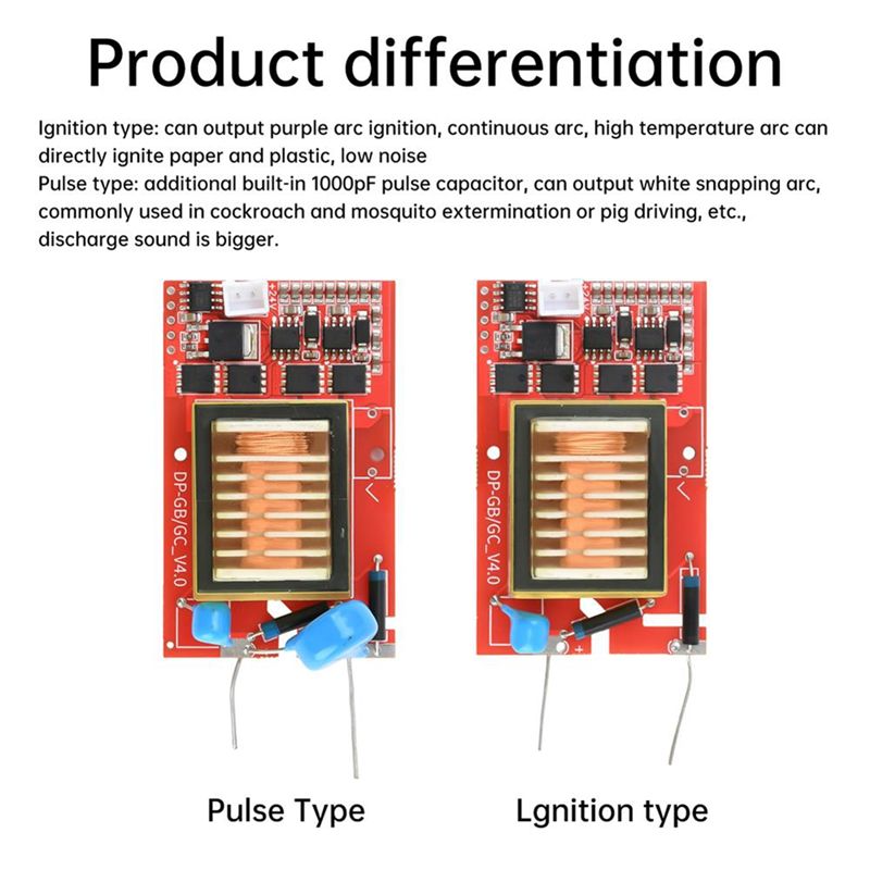 High Voltage Generation Module DC 9-24V to DC 10KV-20KV Arc Igniter Low ...