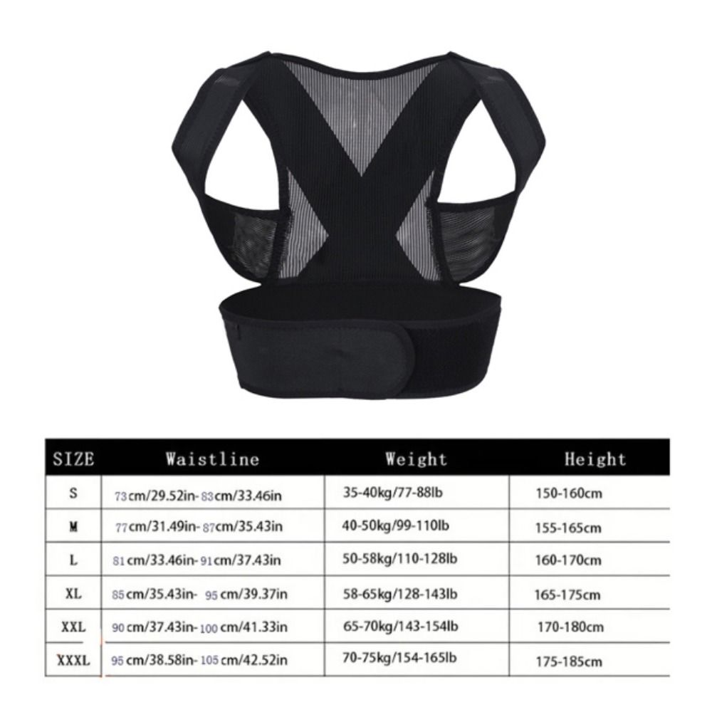 Support Device With Straps Anti Hunchback Posture Corrector Spinal ...