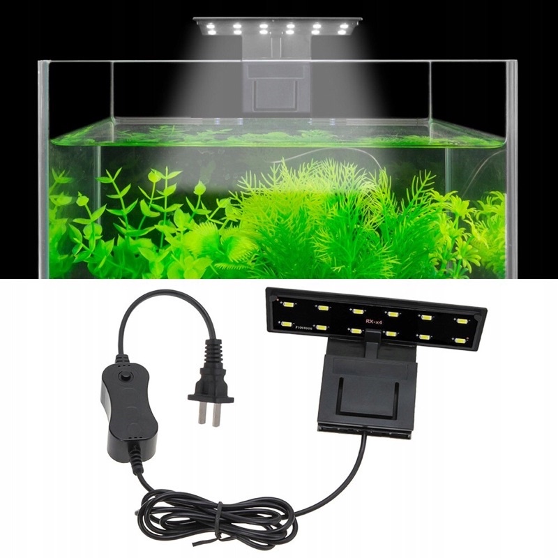 Đèn led hồ cá, thuỷ sinh jeneca x3 | đèn led kẹp ánh sáng trắng