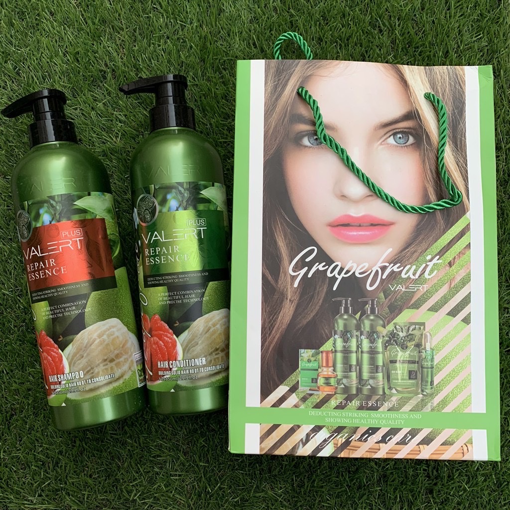 [HCM]Cặp Dầu Gội Xả Bưởi Cao Cấp GRAPEFRUIT VALER 850mlx2