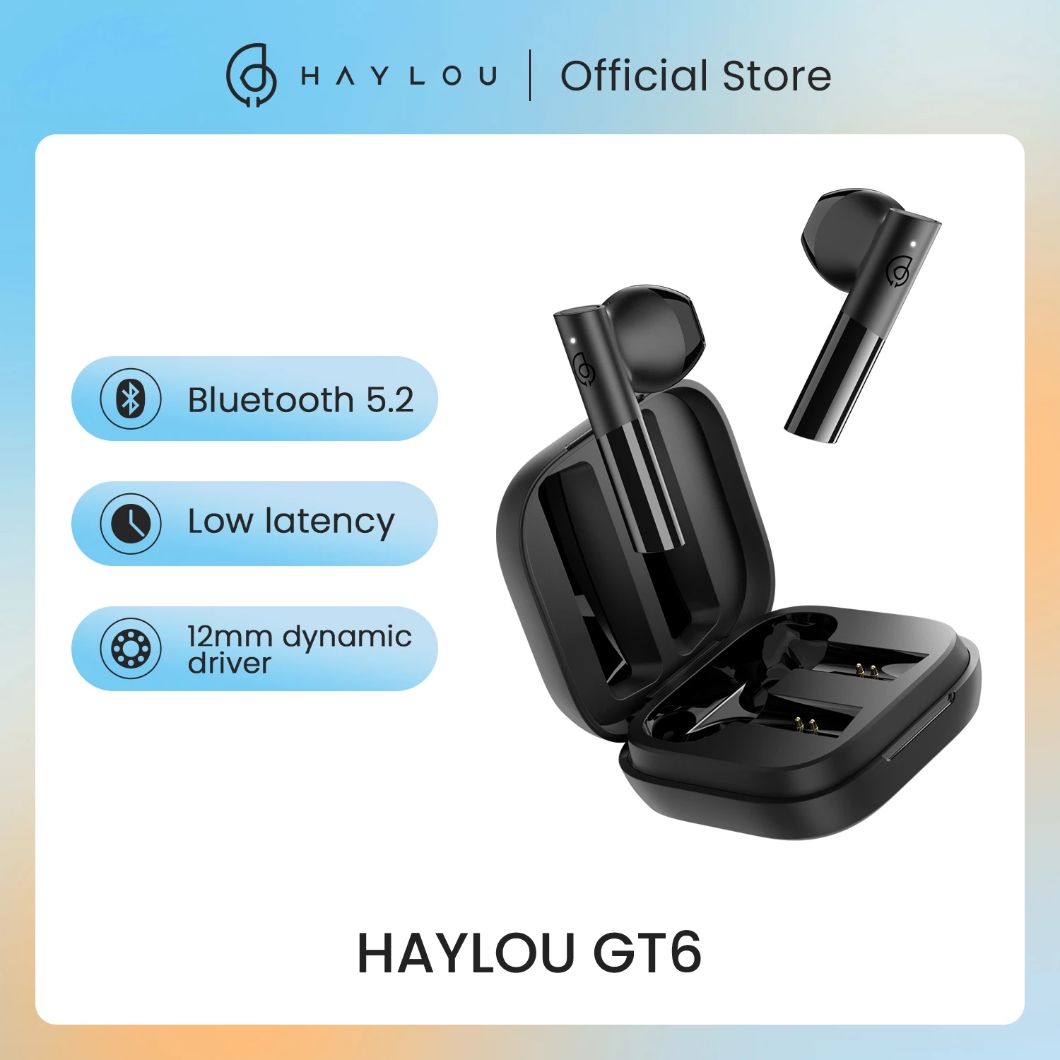 Haylou GT6 Pemasangan Otomatis Earphone 