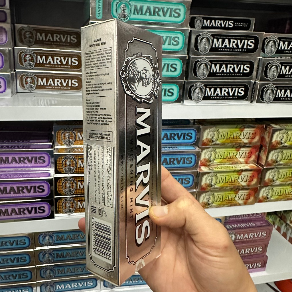 Kem đánh răng Marvis Toothpaste - Thơm miệng, Làm trắng răng 85ml-75ml.