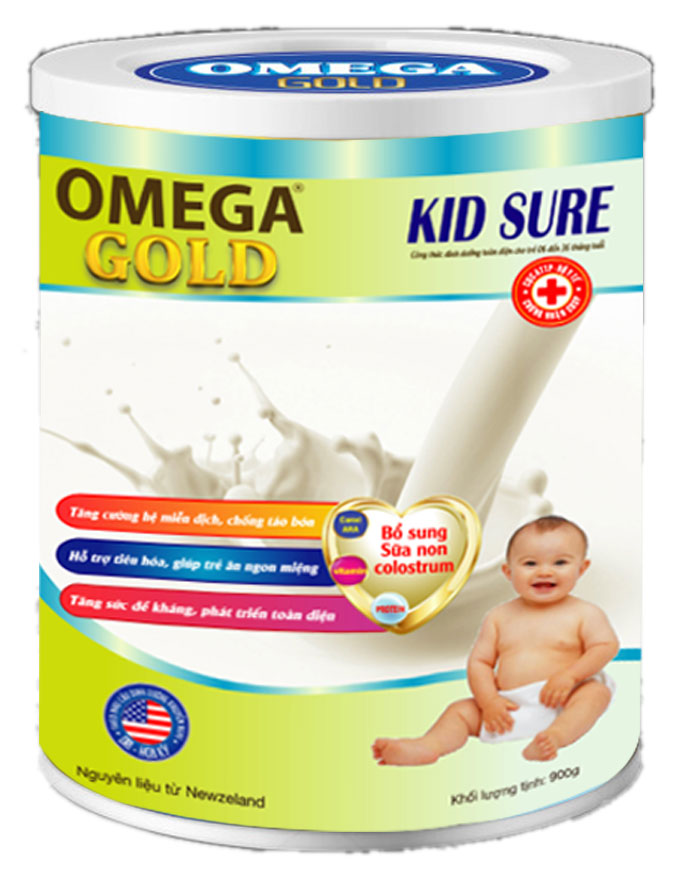 Sữa Bột OMEGA GOLD KID SURE cho bé từ 06-36 tháng tuổi thumbnail