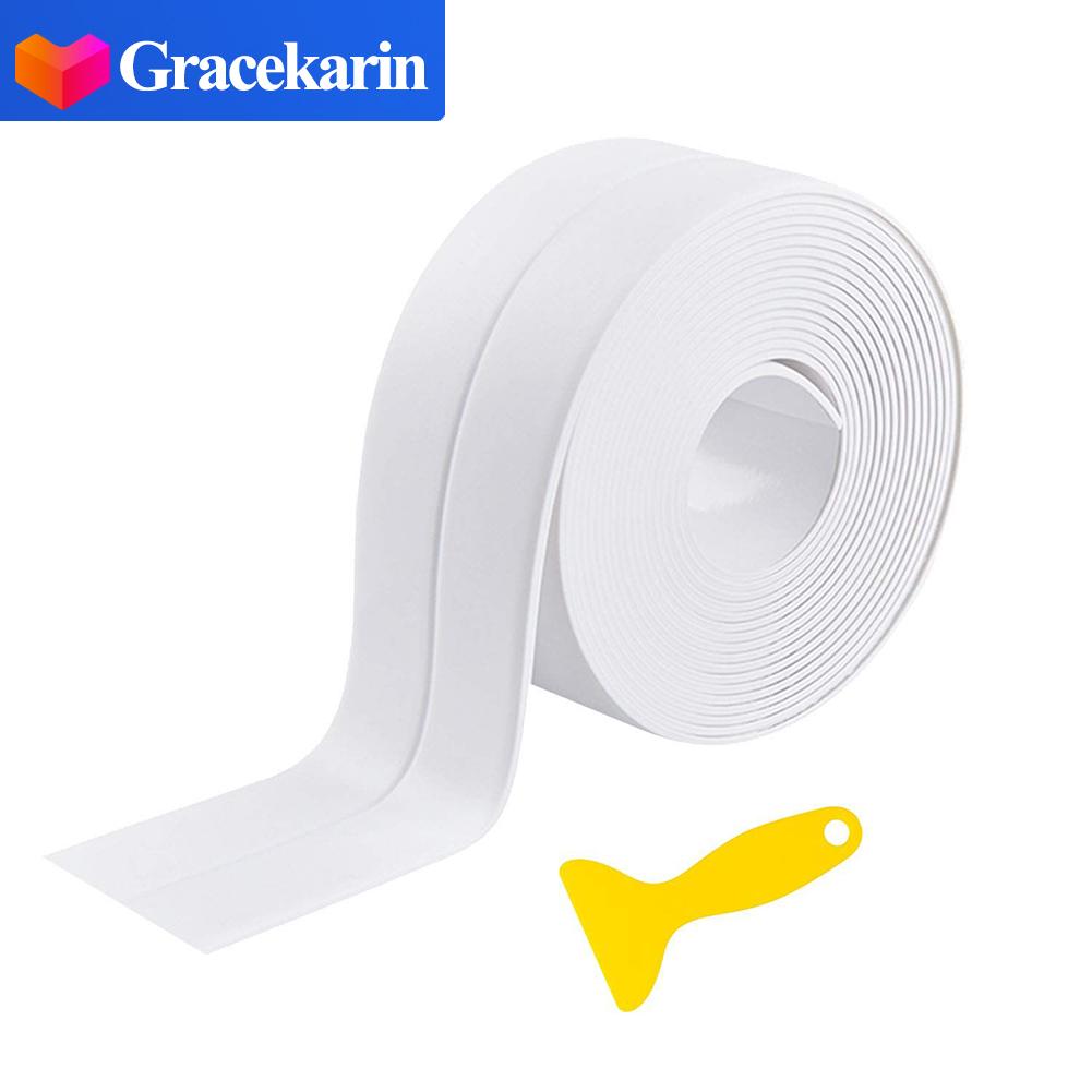 Gracekarin Mould Proof PVC Caulk Strip Sealing Tape for Gas Stoves Sinks and Basins HOT SALE