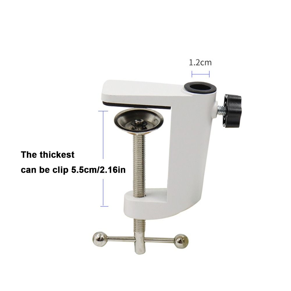 【Eco-friendly】 C Shape Table Mounting Clamp for Microphone Suspension Scissor Arm Stand Holder with Adjustable Screw.