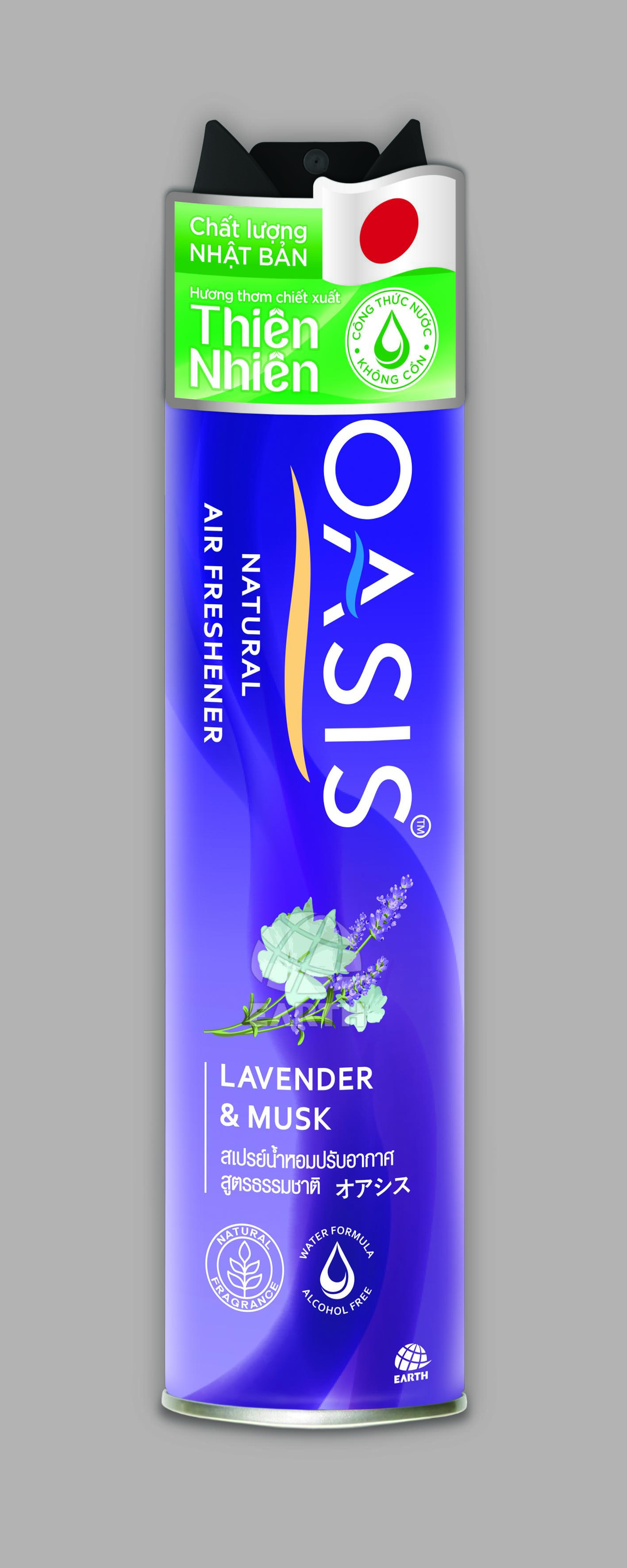 Xịt phòng OASIS Natural 320ml Hương thơm từ thiên nhiên