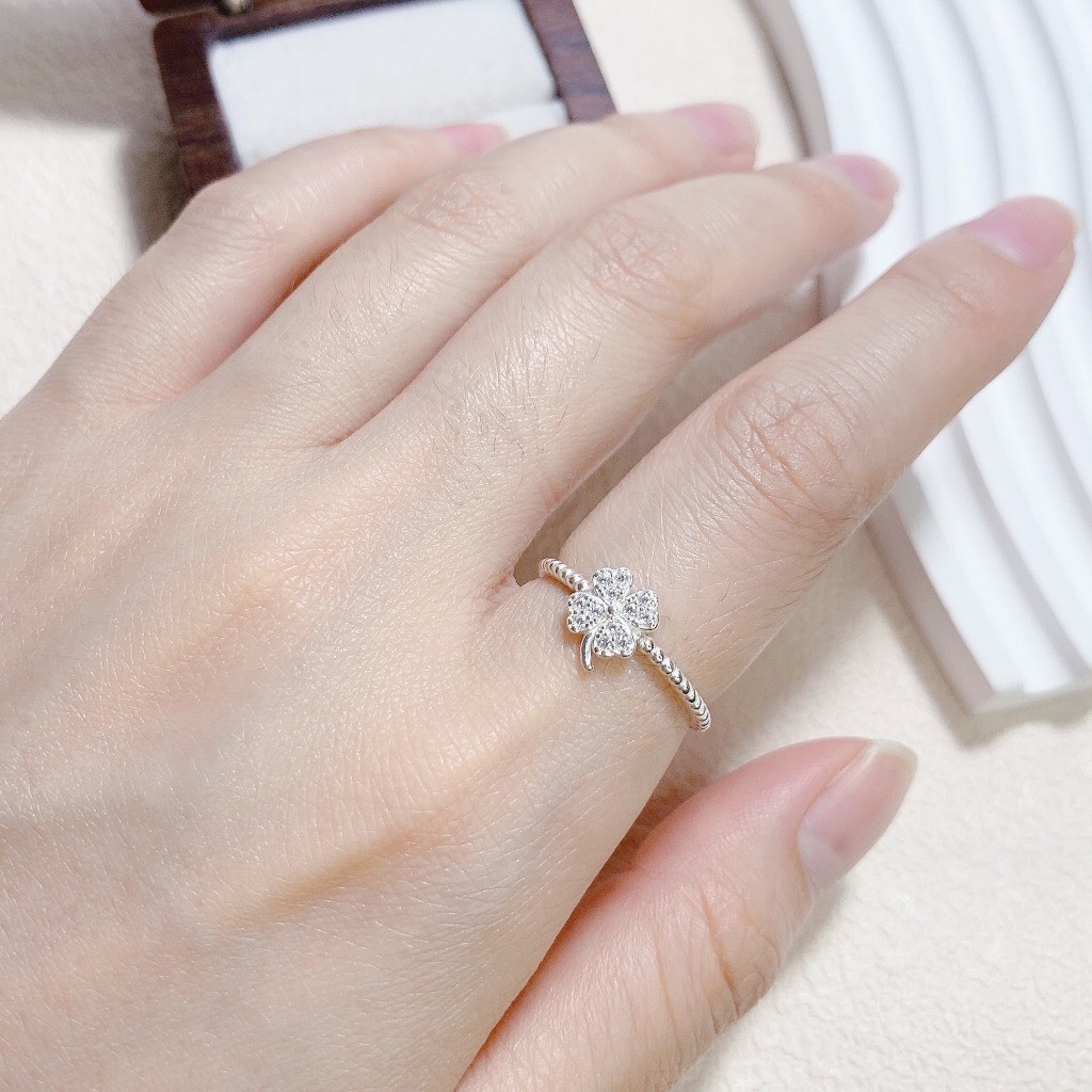 Nhẫn bạc nữ LAMY Four-Leaf Clover Ring Silver 8193SV - Nhẫn bạc ta cao cấp