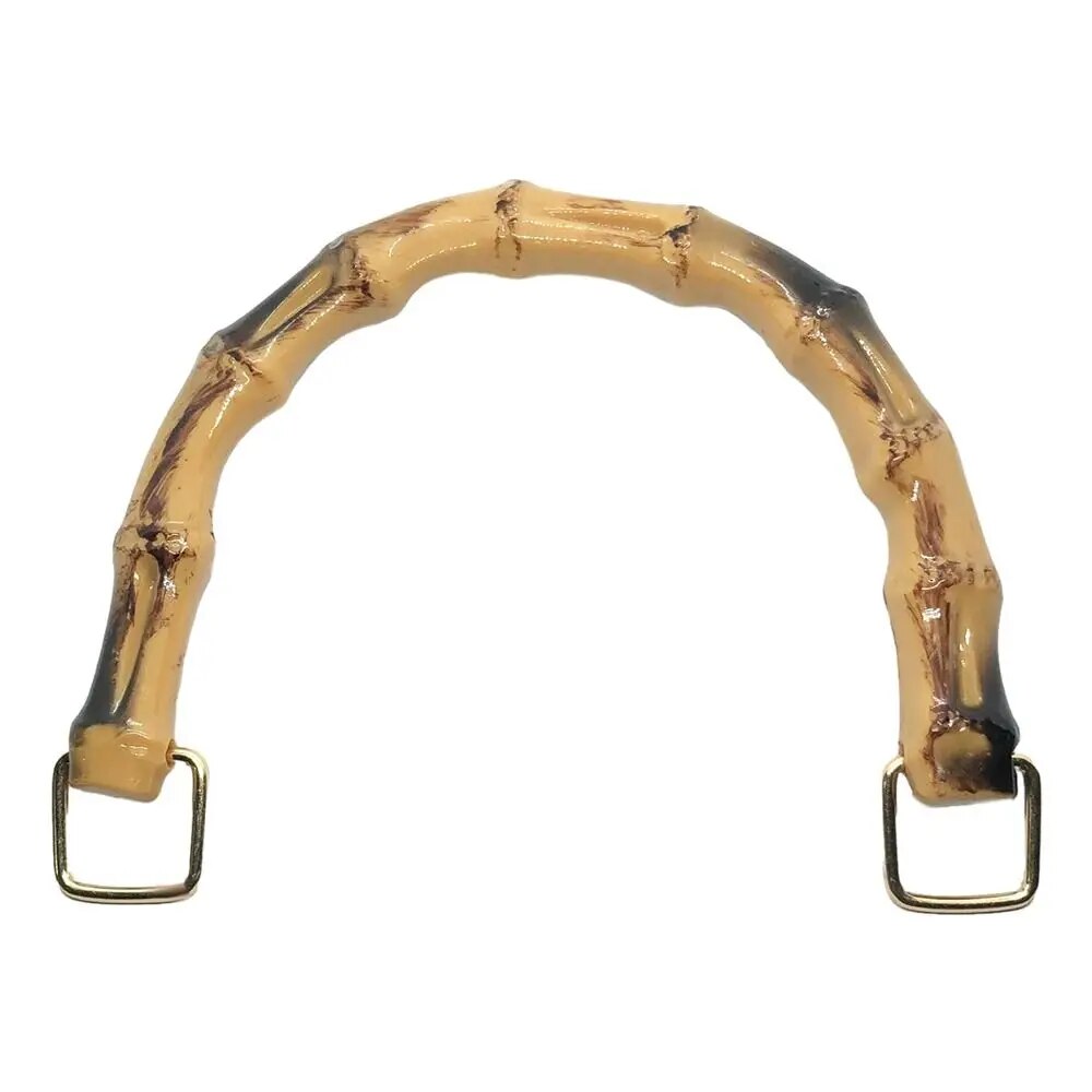 Detachable Bamboo Purse Handles with Buckle DIY Handmade Bamboo Bag Handles Handbag Band Handle Shoulder Bag Strap Gift Box