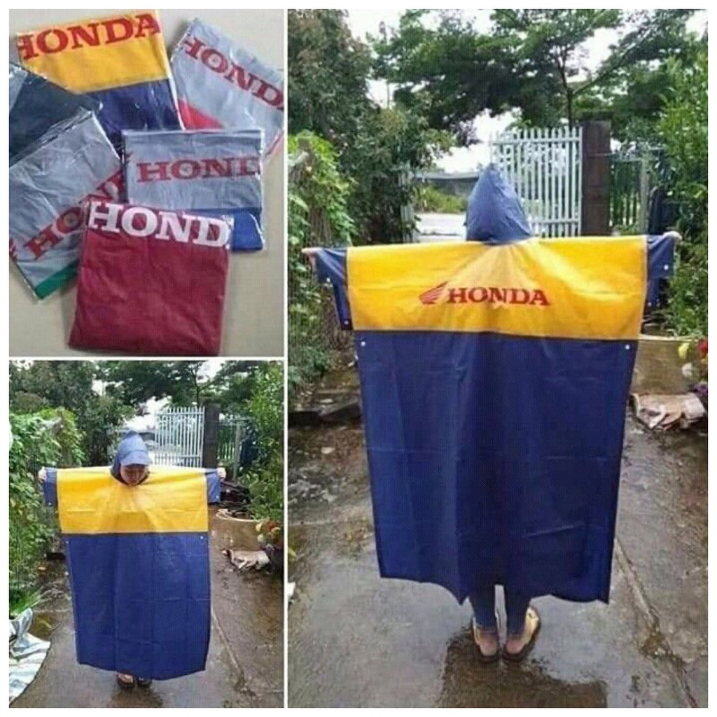 Áo mưa cánh dơi logo honda giá sỉ