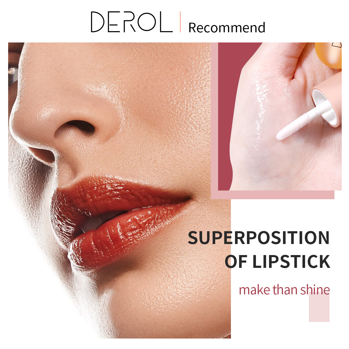 【Must-Have Gadgets】 Derol botanical lip enhancer moisturizing nourishing lip gloss mineral extreme volume lip plumper makeup DC05.