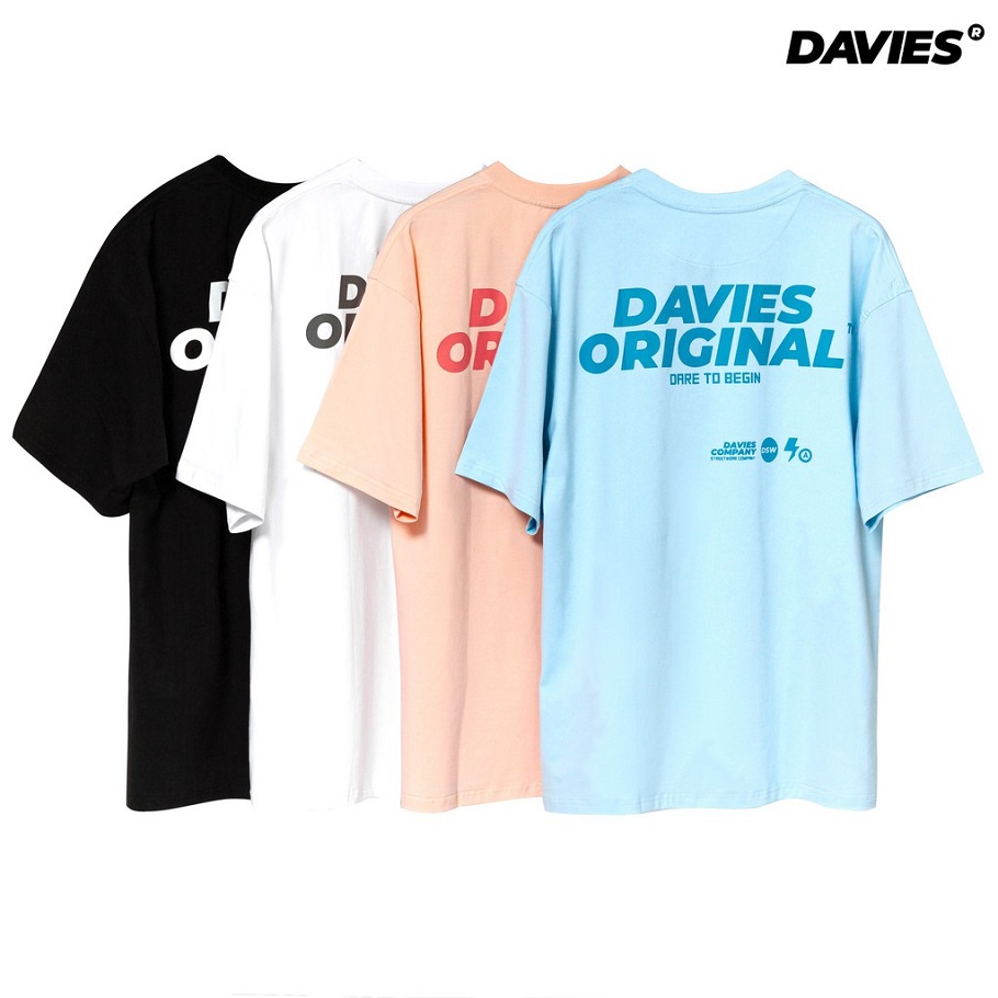 Áo thun Davies nam nữ DSW Tee Original Mark 2 - BLACK