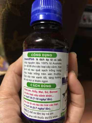 Phân bón lá đa trung lượng powerfish - chai 100ml dịch ép từ cá biển