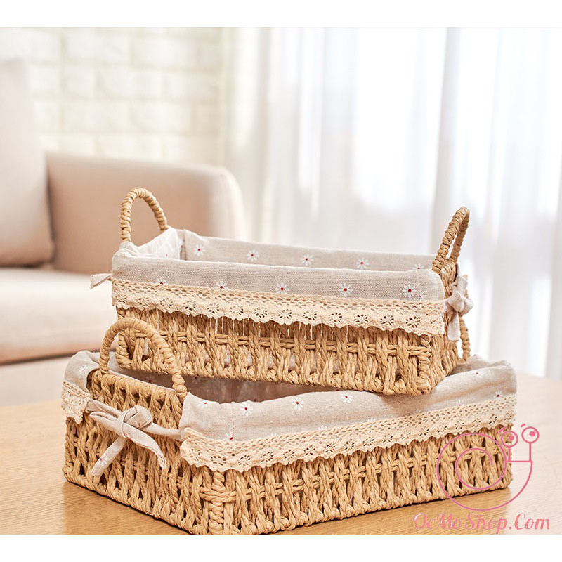 Giỏ mây, rổ mây đựng đồ, phụ kiện nhiều kích cỡ
