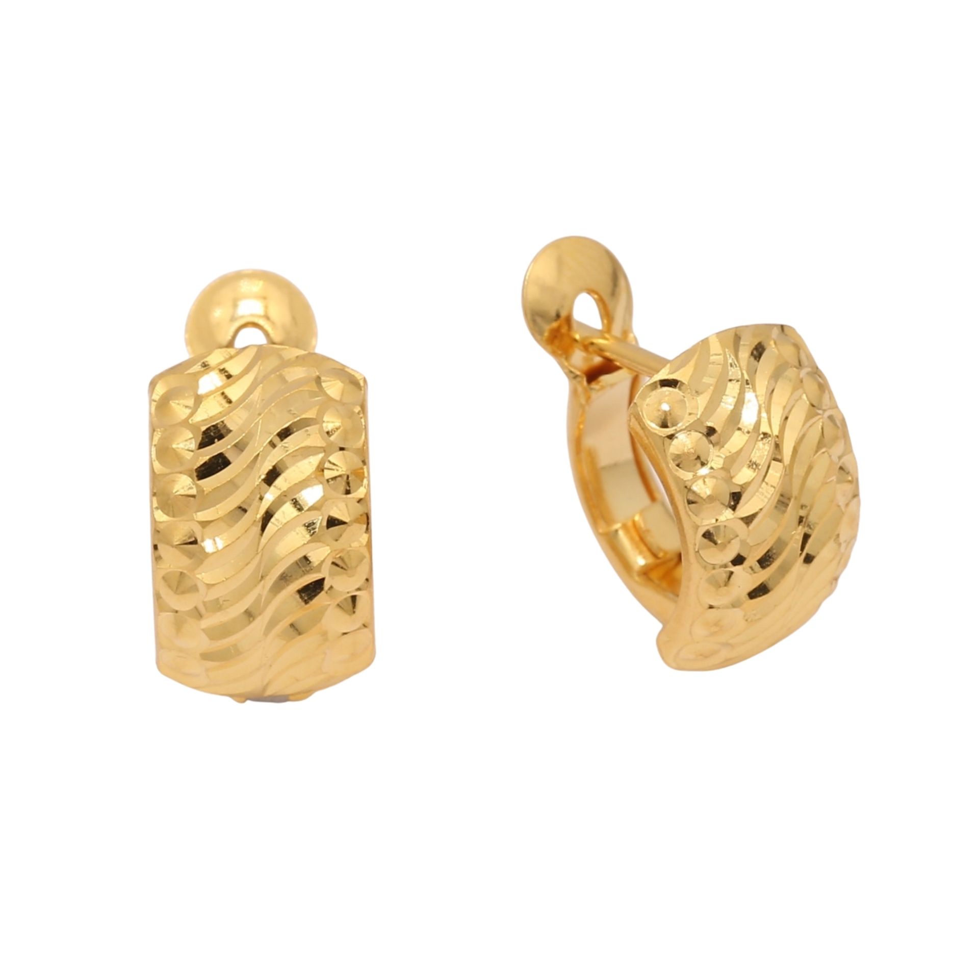 Taka Jewellery 916 Gold Earrings Lazada Singapore