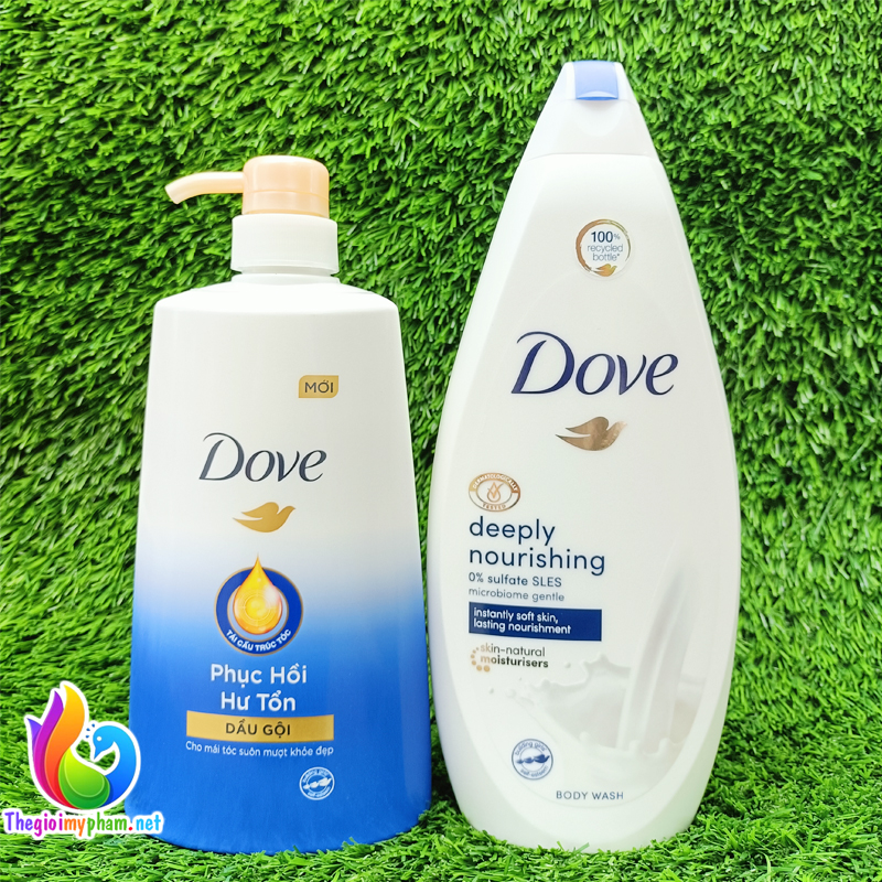 Combo Gội Dove 640g + Xả Dove 610g