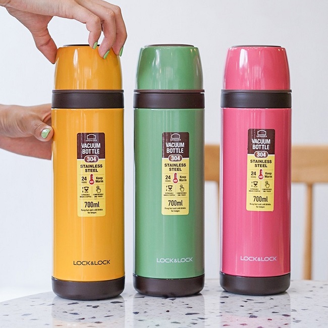 bình nước giữ nhiệt lock&lock 700ml - bình nước lock&lock