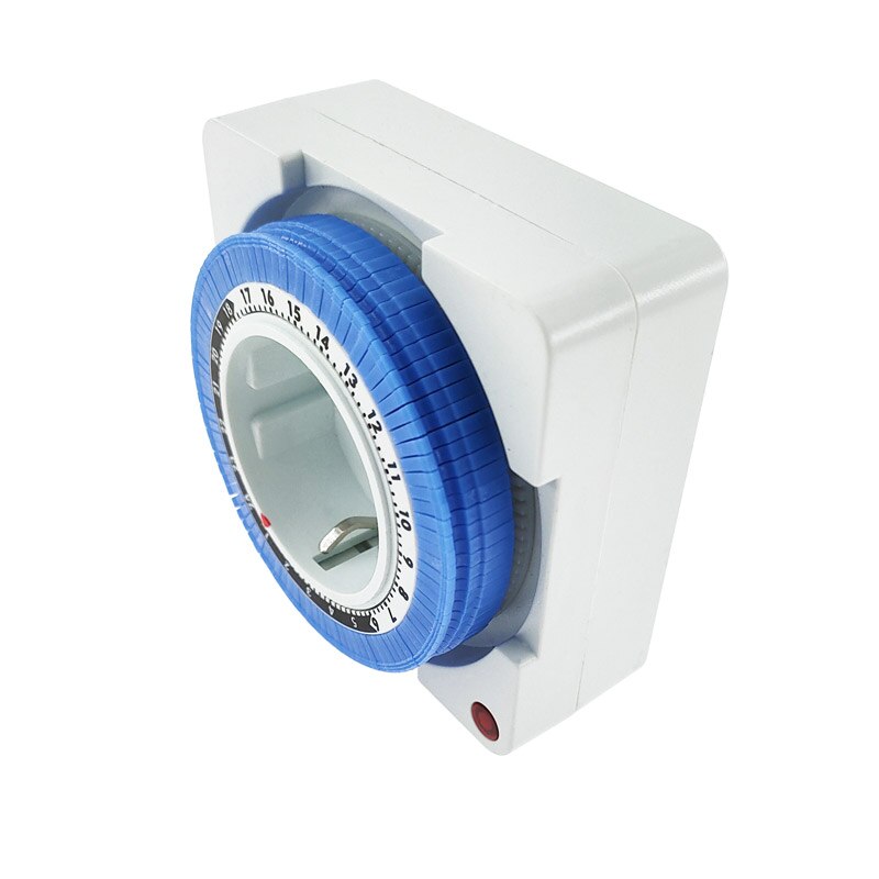 EU 24 Hours Timer Switch Timer Plug In Mechanical Grounded Programmable Smart Countdown Loop Switch Socket Indoor Auto Power Off