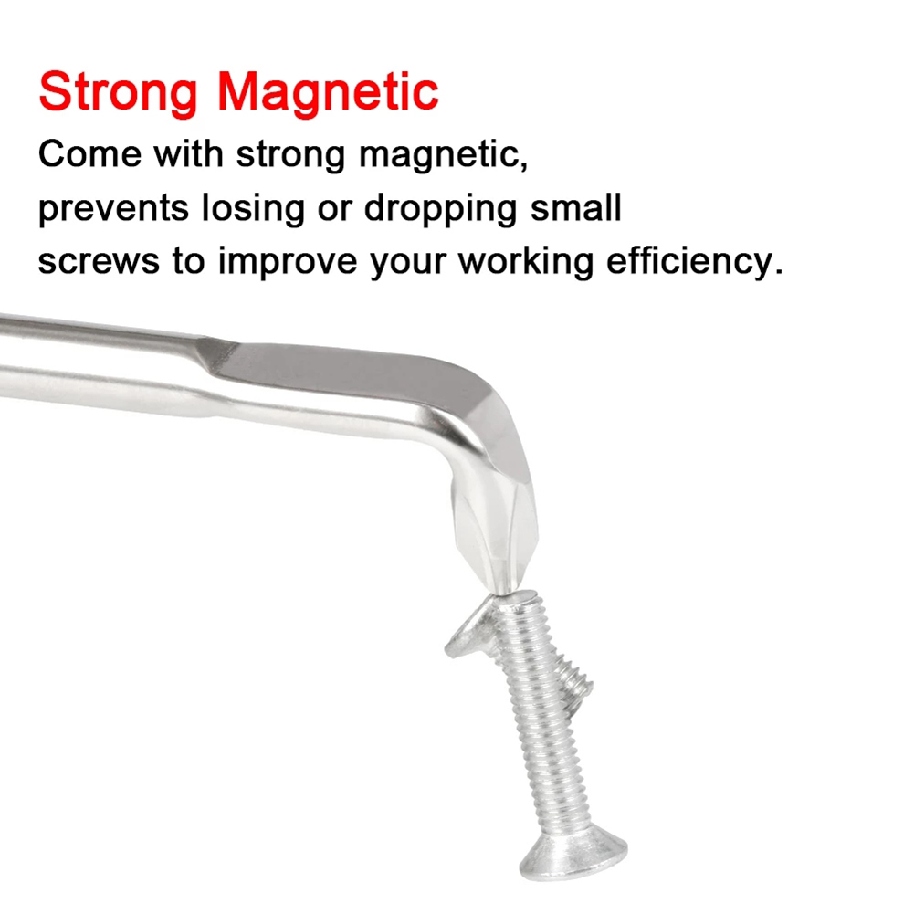 Toolstar Z Type Magnetic Screwdriver 6mm Slotted/Cross Tip Screw Driver PH1/PH2/PH3/SL6