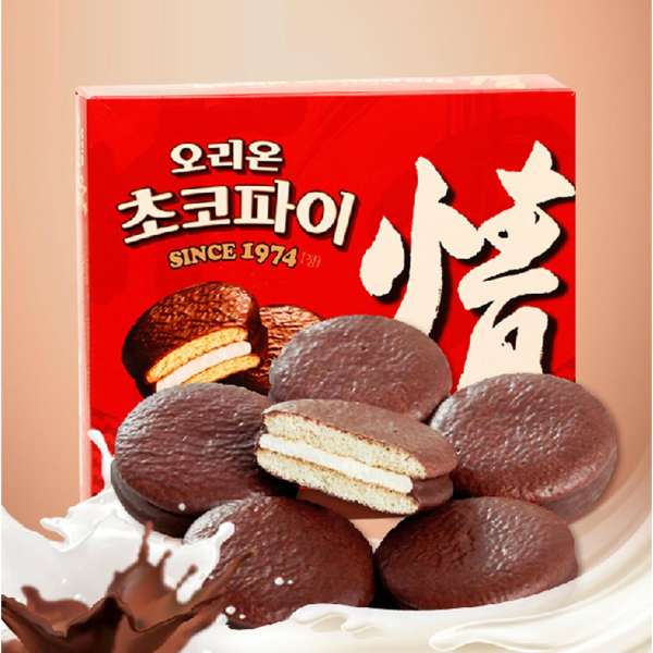 Bánh chocopie truyền thống Orion Hàn Quốc hộp 12 cái
