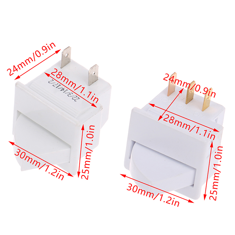 godessing 2-pin 3-pin plug Refrigerator Door Light Switch Parts Control Lighting Compatible With Rongsheng Hisense Haier Refrigerator Light Door Control Switch Parts Replacement