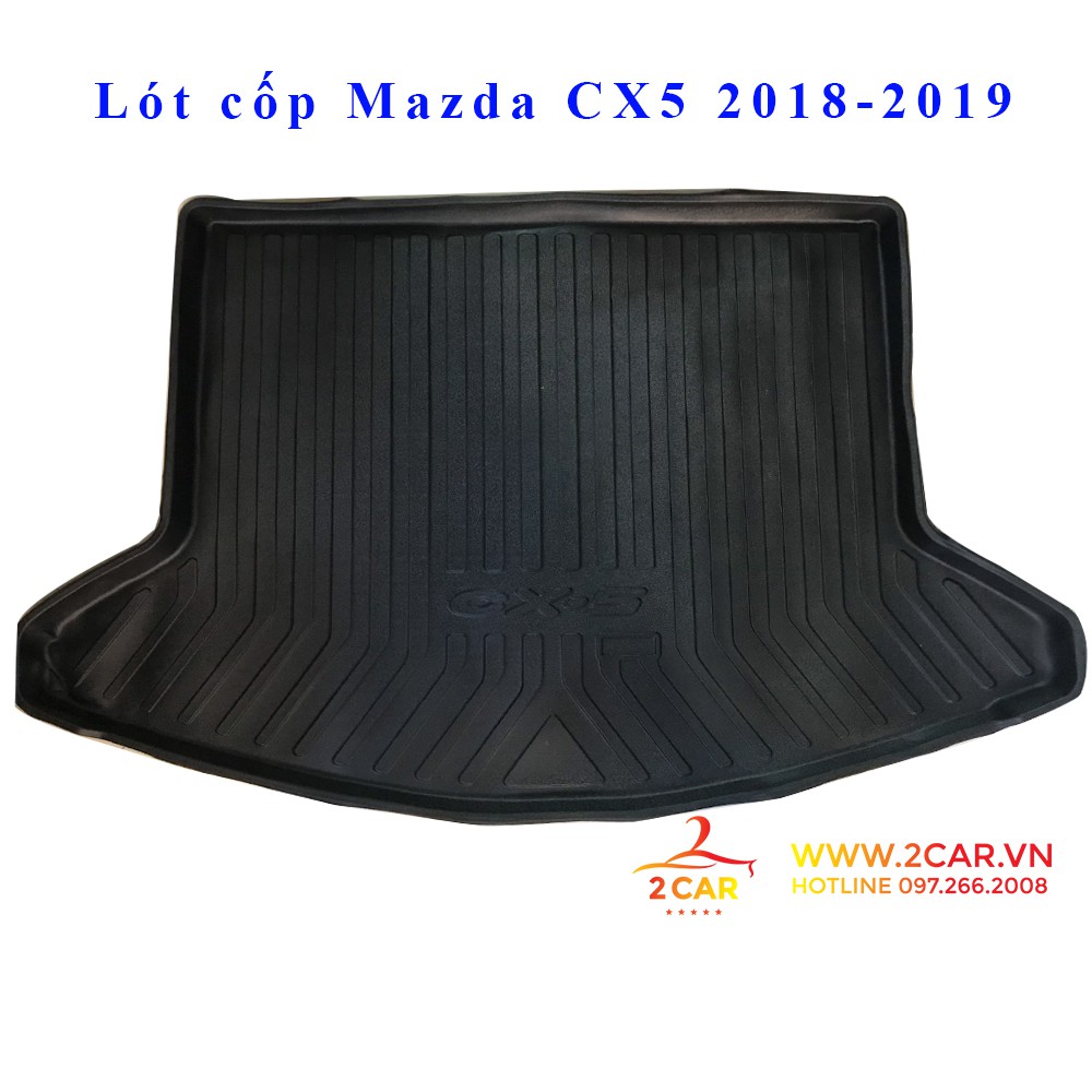 Lót cốp xe mazda cx5 2018 2019 2020- 2021, 2022, 2023 nhựa dẻo, không thấm nước, không mùi