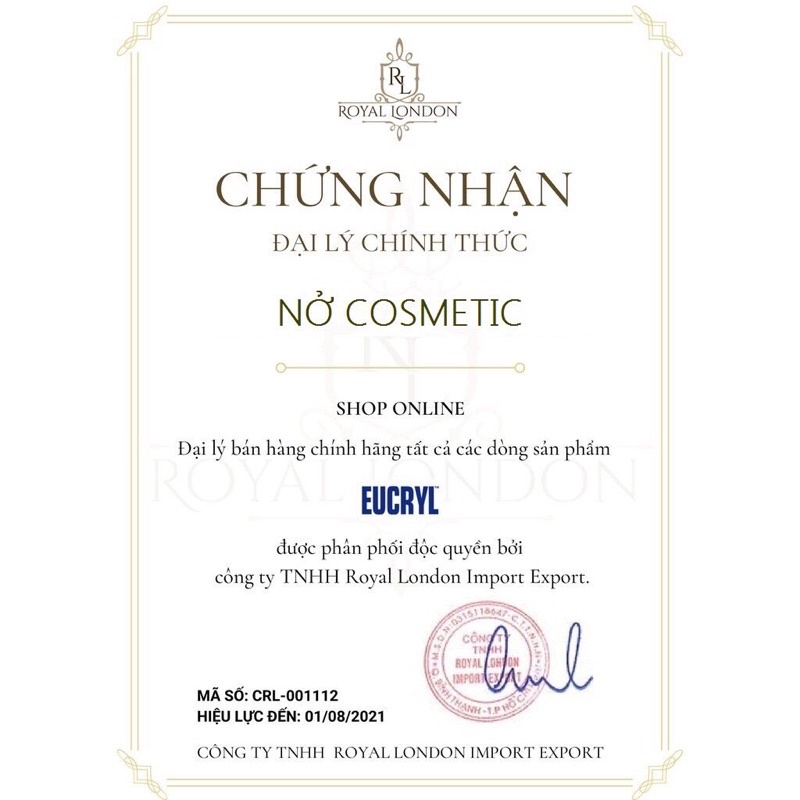 Kem Đánh Răng Làm Trắng Răng Hương Bạc Hà Eucryl Freshmint Toothpaste 62g