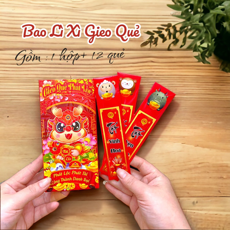Lì Xì Gieo Quẻ 12 Con Giáp Hottrend Lấp Lánh