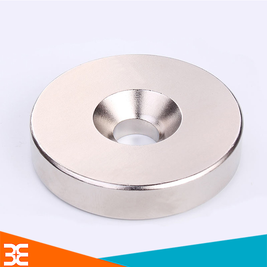 Nam Châm Đất Hiếm Tròn Có Lỗ 3mm
