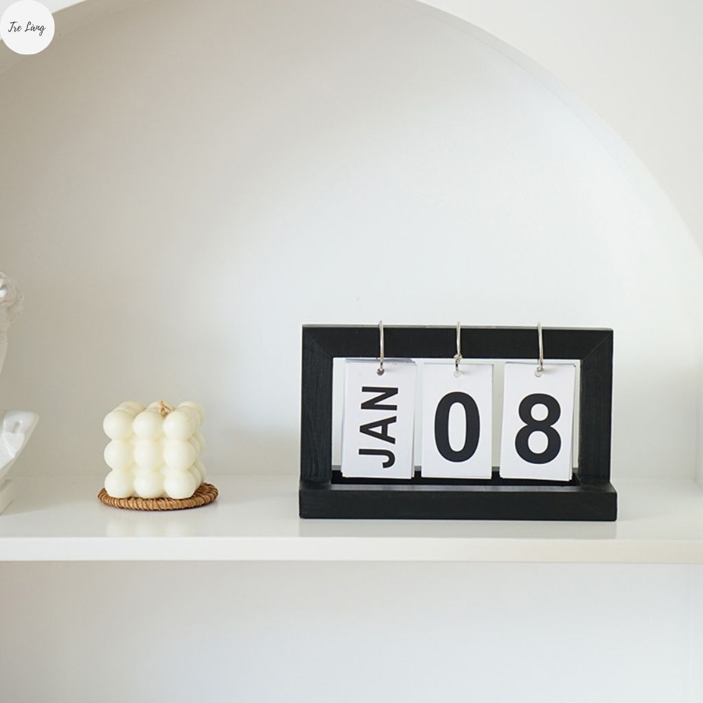 Lịch để bàn 2022 - Lịch gỗ mini để bàn Decor trang trí TRE LÀNG.