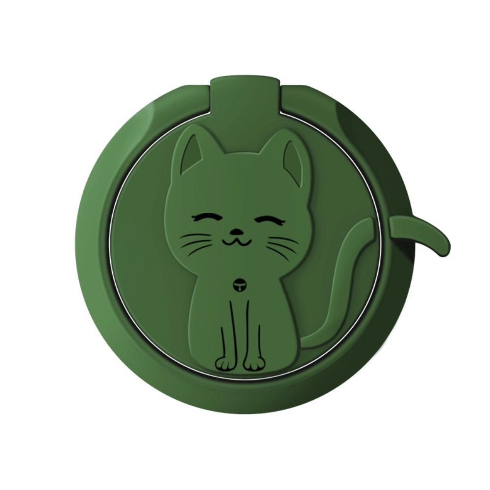YOO21 360 Degree Spin Cat Phone Finger Ring Ring Buckle Phone Holder Cat Phone Holder Cell Phone Stand Animals Cute Phone Ring Holder Phone Accessories