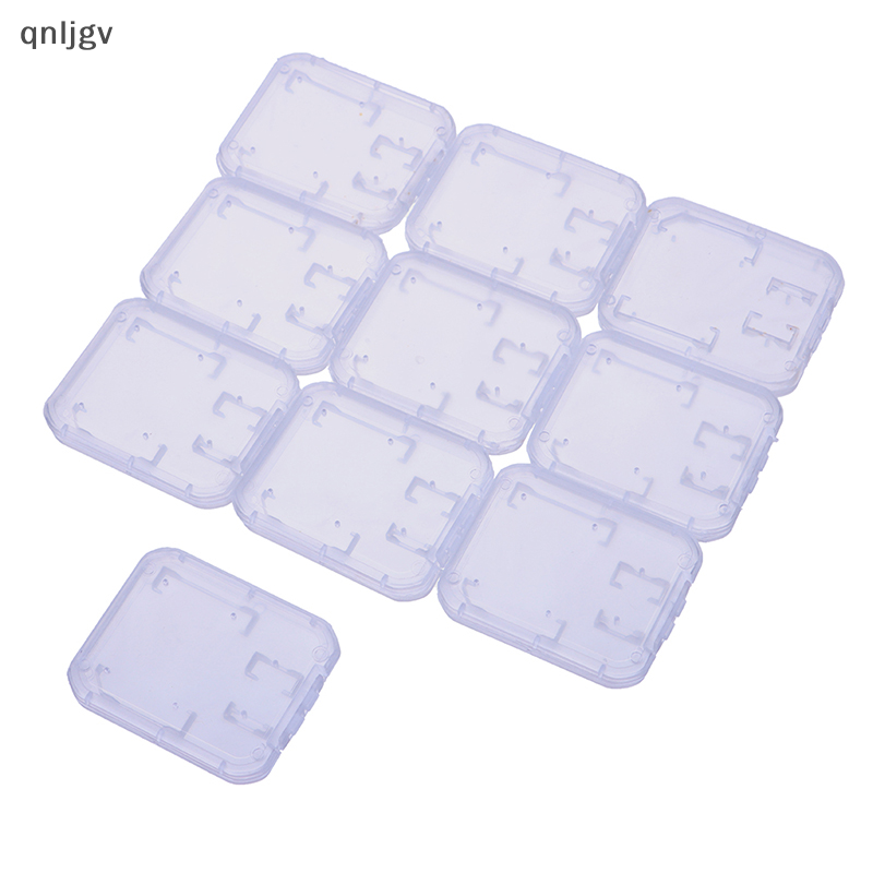 🔥🔥🔥Qnljgv 10 hộp đựng thẻ nhớ nhựa trong micro SD bảo vệ hộp kho lưu trữ thẻ TF