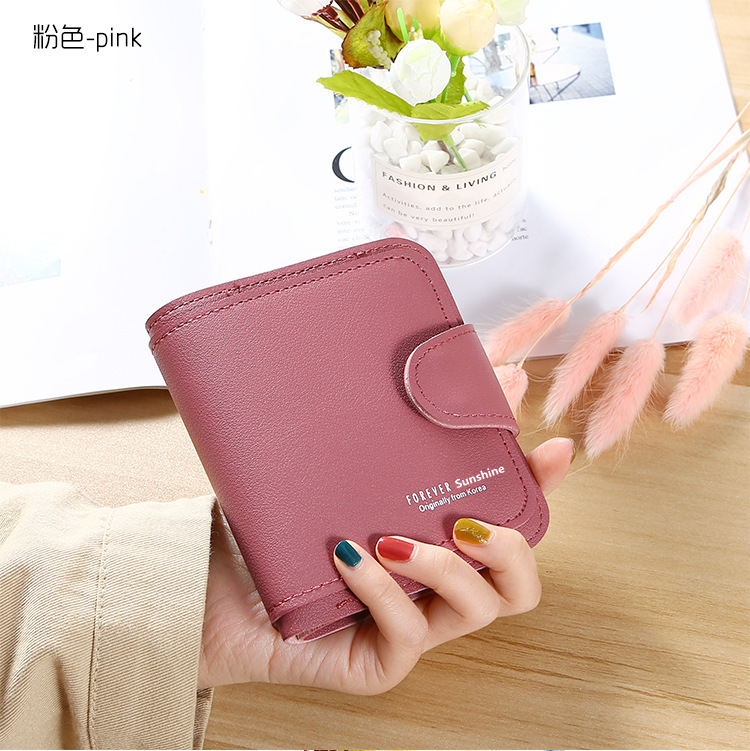 Ví bóp nữ mini nhiều ngăn gập khóa bấm mim vmm45