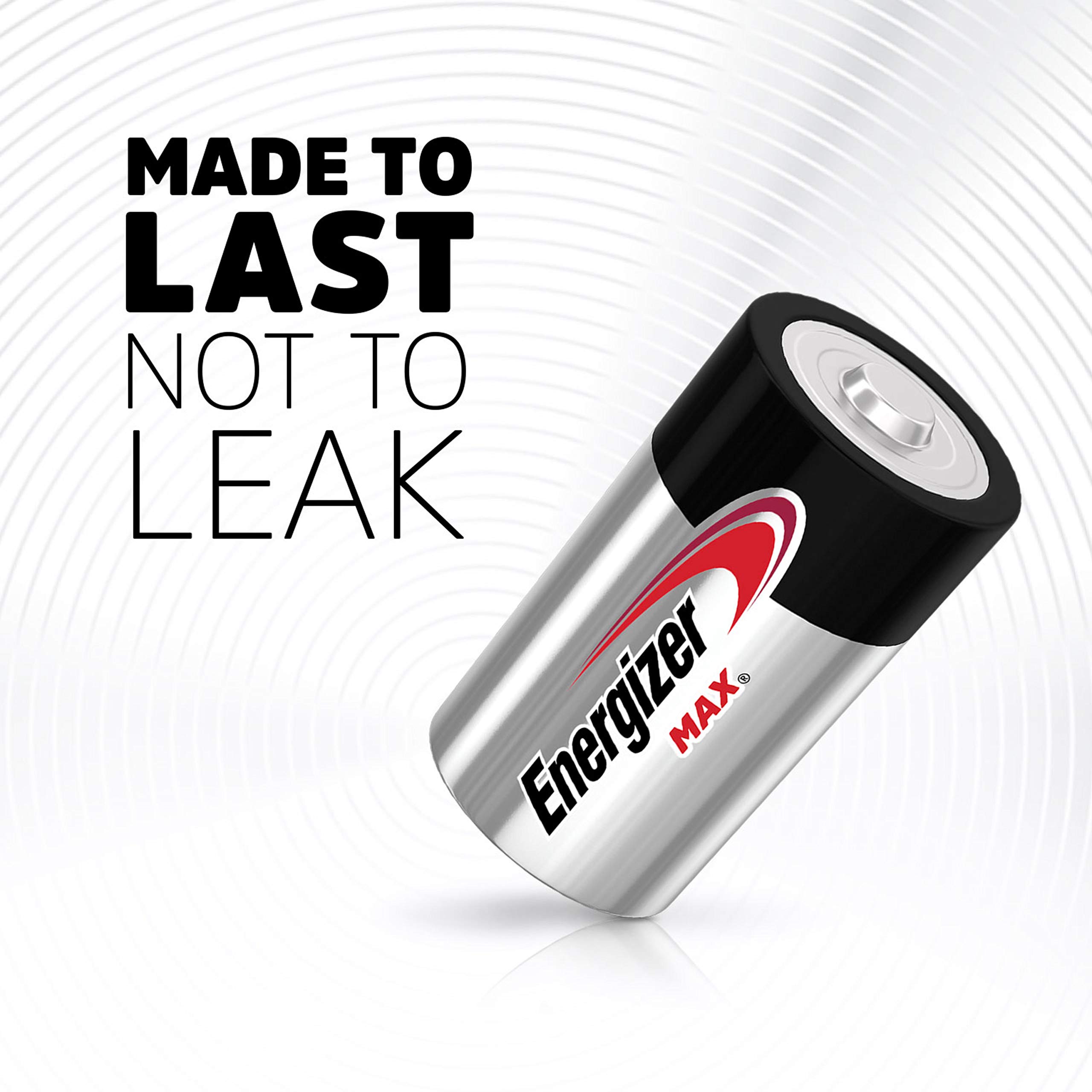 Energizer Alkaline Max Large Size D Batteries, Pack of 2 1.5V Batteries (Genuine Imported)