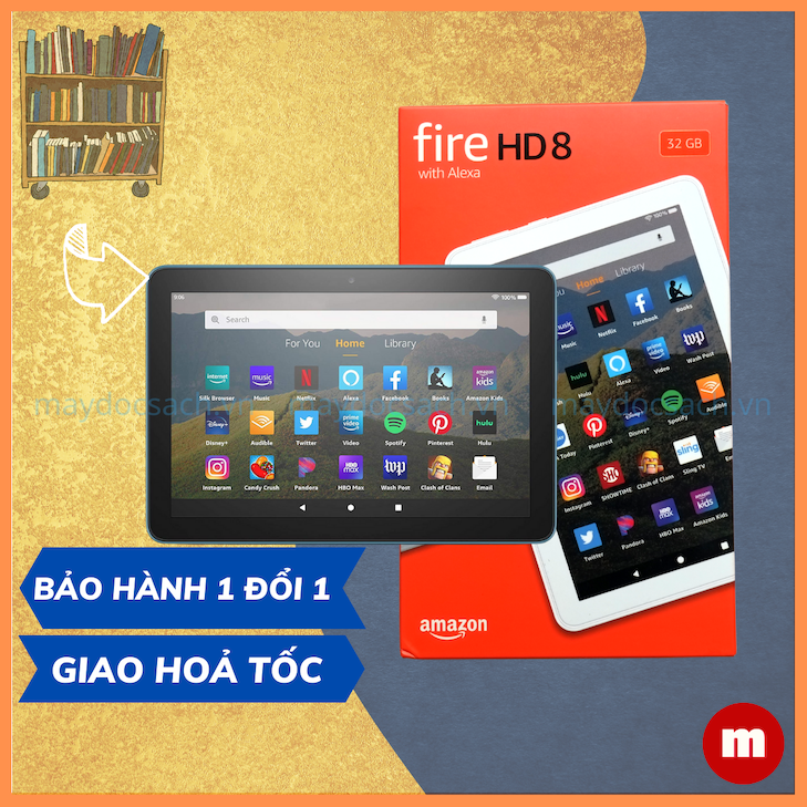 Máy tính bảng Kindle Fire HD8 - Thế hệ 10