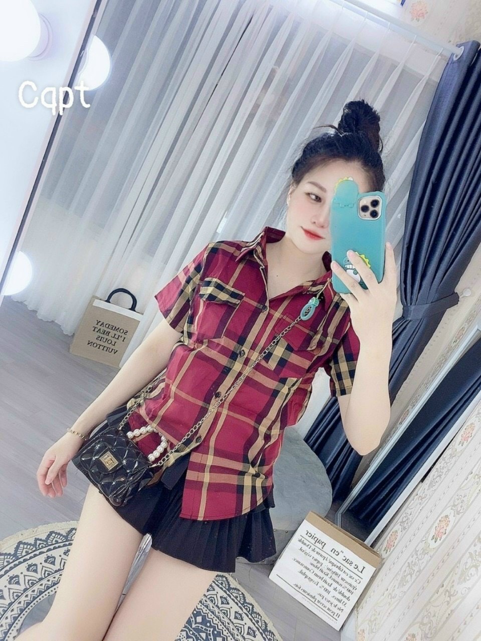 Sơ mi nữ sọc bbr caro thời trang cực xinh OWEN